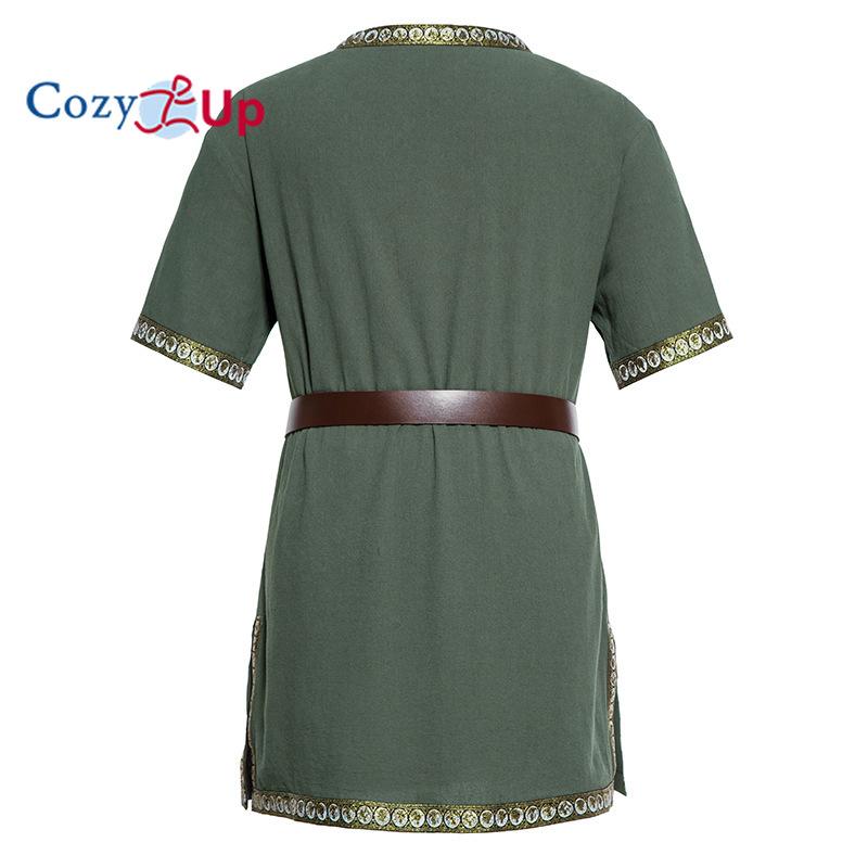Cozy Up Mens Medieval Costume Viking Knight Tunic Halloween Renaissance ...