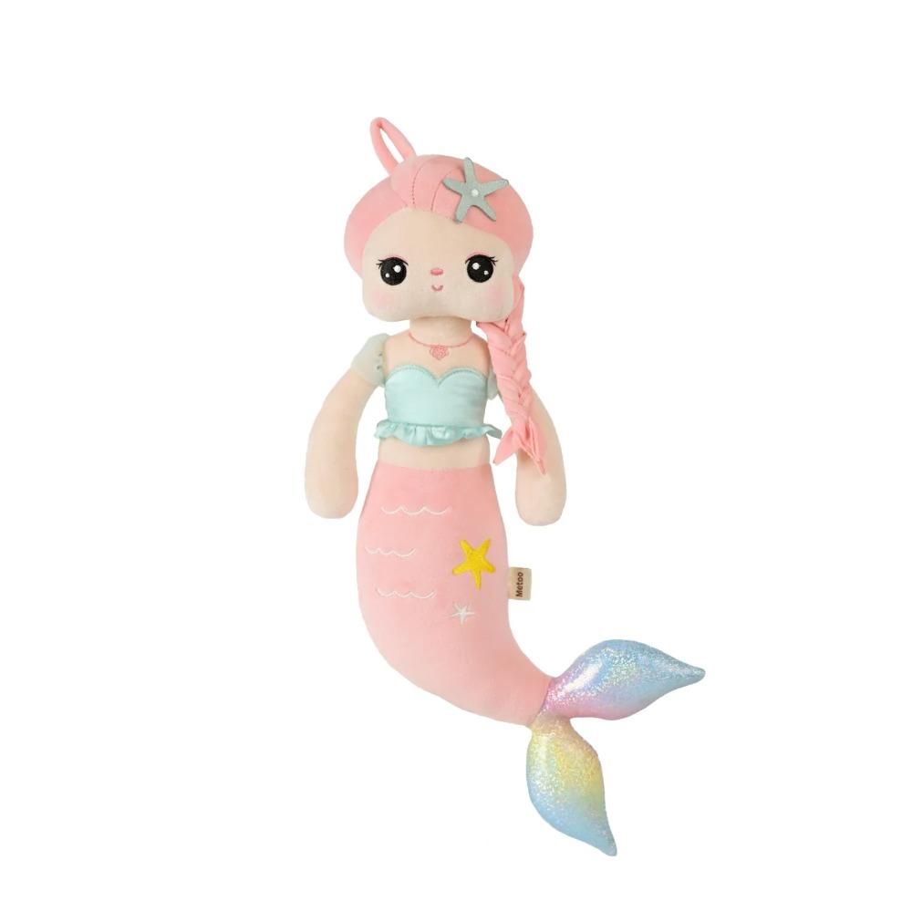 Metoo Customize Angela Plushie Doll,Mermaid Fairy Tale Snow Princess,Kawaii Cartoon Soft Stuffed Toys Kids and Baby Gifts