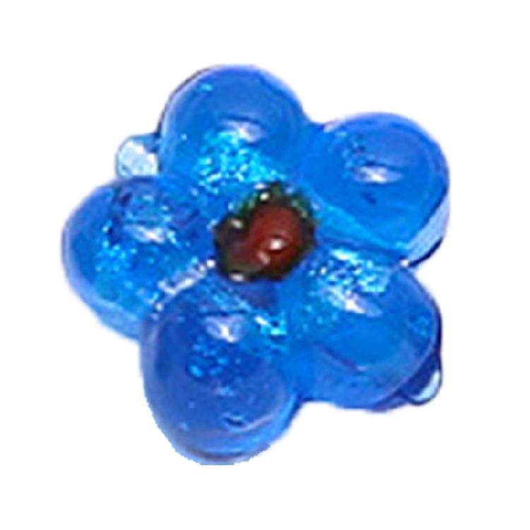 

Flower Hang Tags Coloured Glaze Jewelry Necklace Pendant DIY Earring Accessories озеро синього кольору