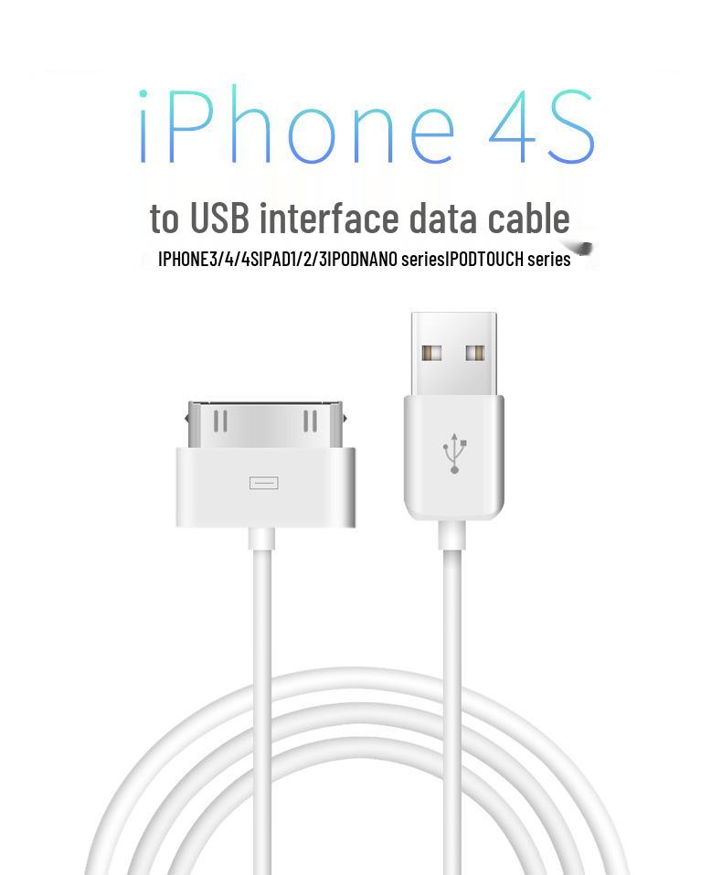 Compatible Charging Cable for iPhone 4, 4S, iPad 1, iPad 2