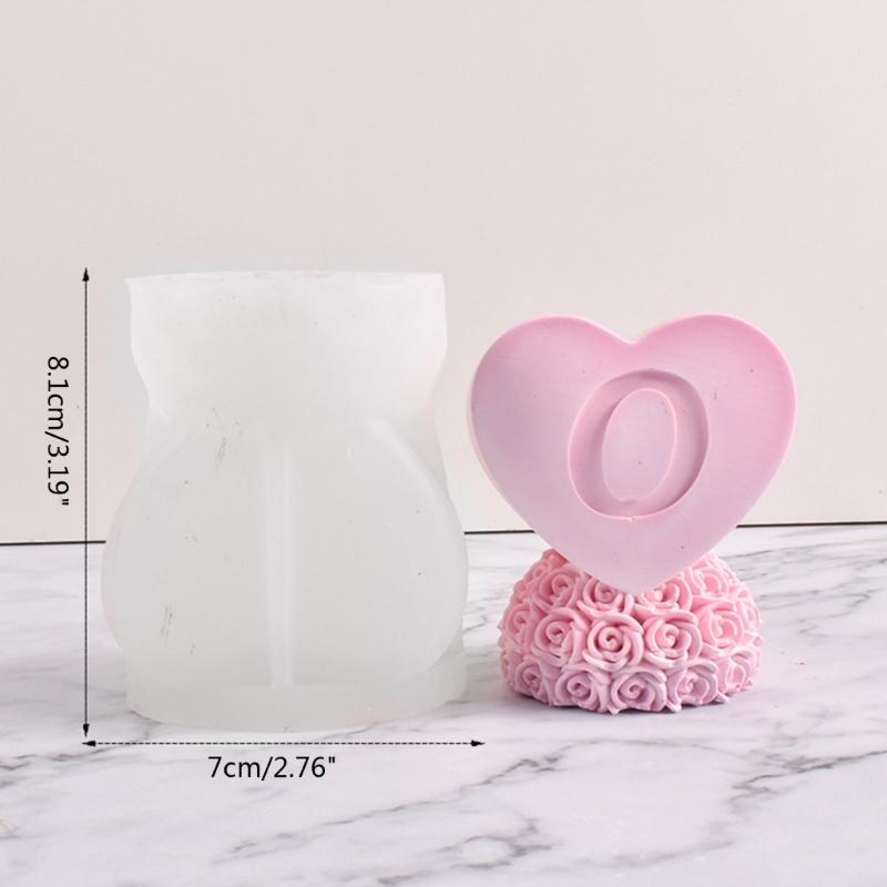 Valentine's Day Candle Silicone Mold for Handmade Chocolate Decoration Gypsum Aromatherapy Soap Resin Silicone Mould