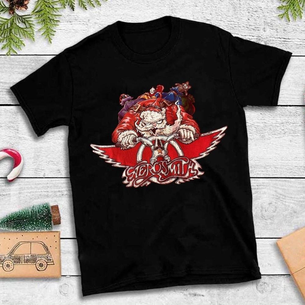 Merry Christmas Aerosmith Cotton Unisex All Size 24D525 Unisex T-Shirt XXXXL