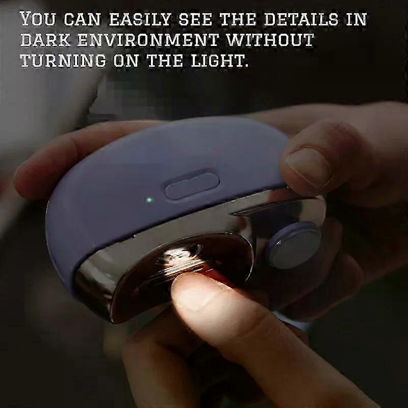 Automatic Thick Toenail Clipper - 2 in 1 for Hands & Feet, Electric Nail Trimmer for Elderly & Kids, Safe & Splash-Proof Design