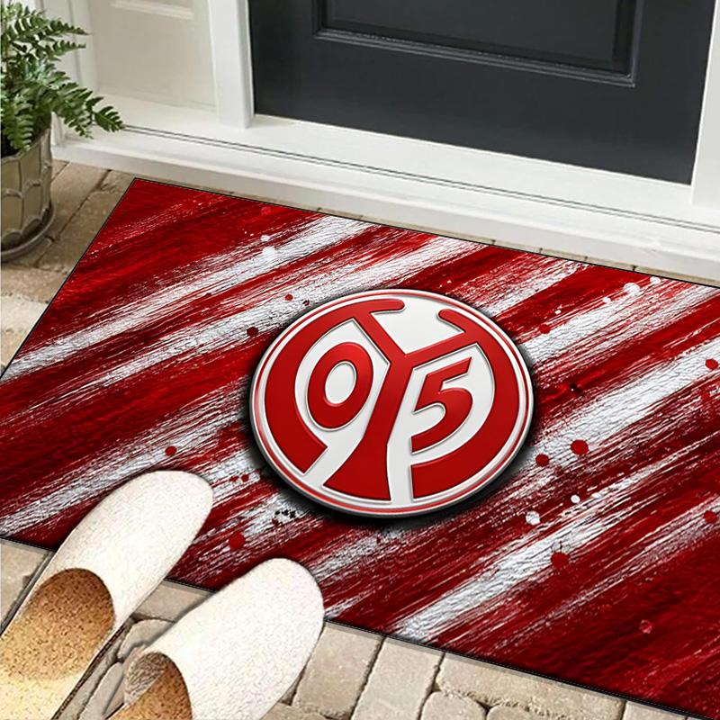 1PC rug Mainz Football Crest Carpet, Chair Rug,Area Rug for Office Bedroom living rooms bedroom, Doormat decor Christmas fan gifts