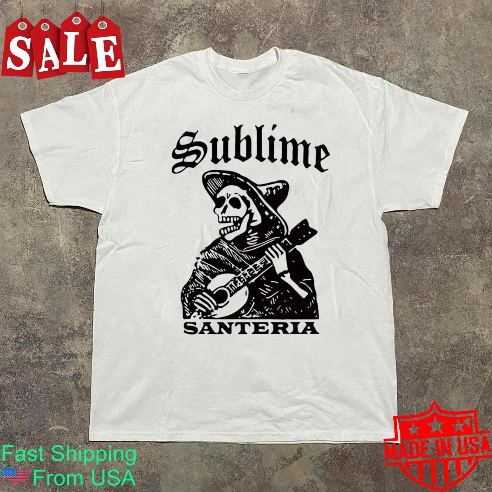 Men s and Women s T-shirts Sublime santeria Gift For Fans Unisex All Size Shirt XXL