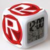 Alarm Printing Roblox Glowing Led Color Change Digital Colorful Luminous Clock