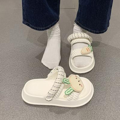 Kawaii Huis Dier Vrouw Pantoffels Dik Platform Schattige Junior Sandalen Zomer Slides Schoenen voor Vrouwen 2025 Huis W Top Designs F 39