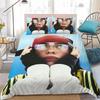 Exquisite 3D Print E-EilishS Singer B-Billie Bedding Set Duvet Cover Pillowcase Home Textile for Teen Fans 3piece Set