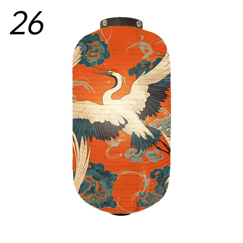 Japanese Style Traditional Cloth Lantern Crane Izakaya Sushi Restaurant Decor Signboard Party Festival Outdoor Decor Lantern