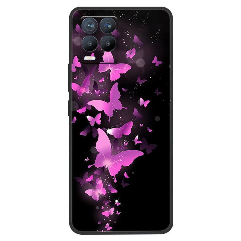 Funda para Realme 8 Pintura de Mármol Suave Mate Silicona Trasera para Realme 8 Pro 8i Realme8 4G RMX3085 Carcasa Completa para Teléfono Linda
