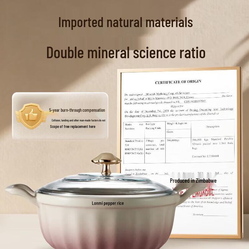 3L High-Temperature Ceramic Casserole Pot