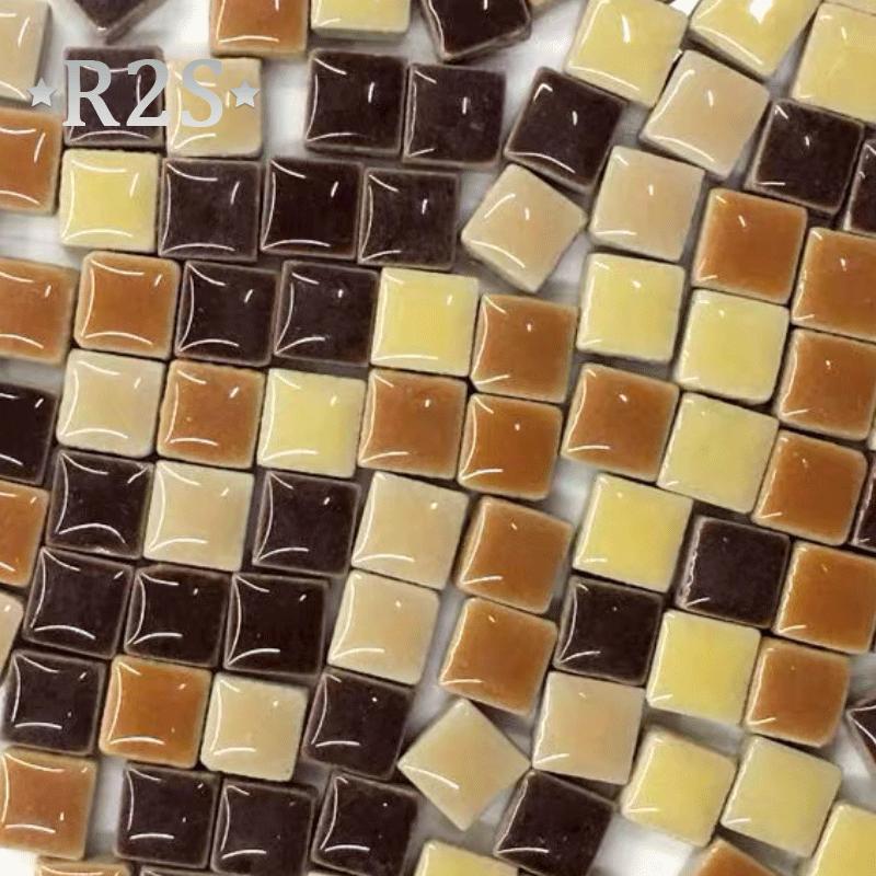 100g DIY Ceramic Mosaic Tiles Glass Mirror Handmade Ornaments Tiles Wall Crafts Colorful Crystal for Decorative Materials arte