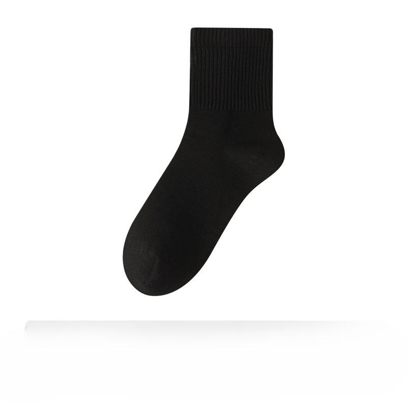 Women's Pure Cotton Thick Mid-calf Socks for Autumn and Winter, Simple Cotton Socks, Warm Long Socks for Winter