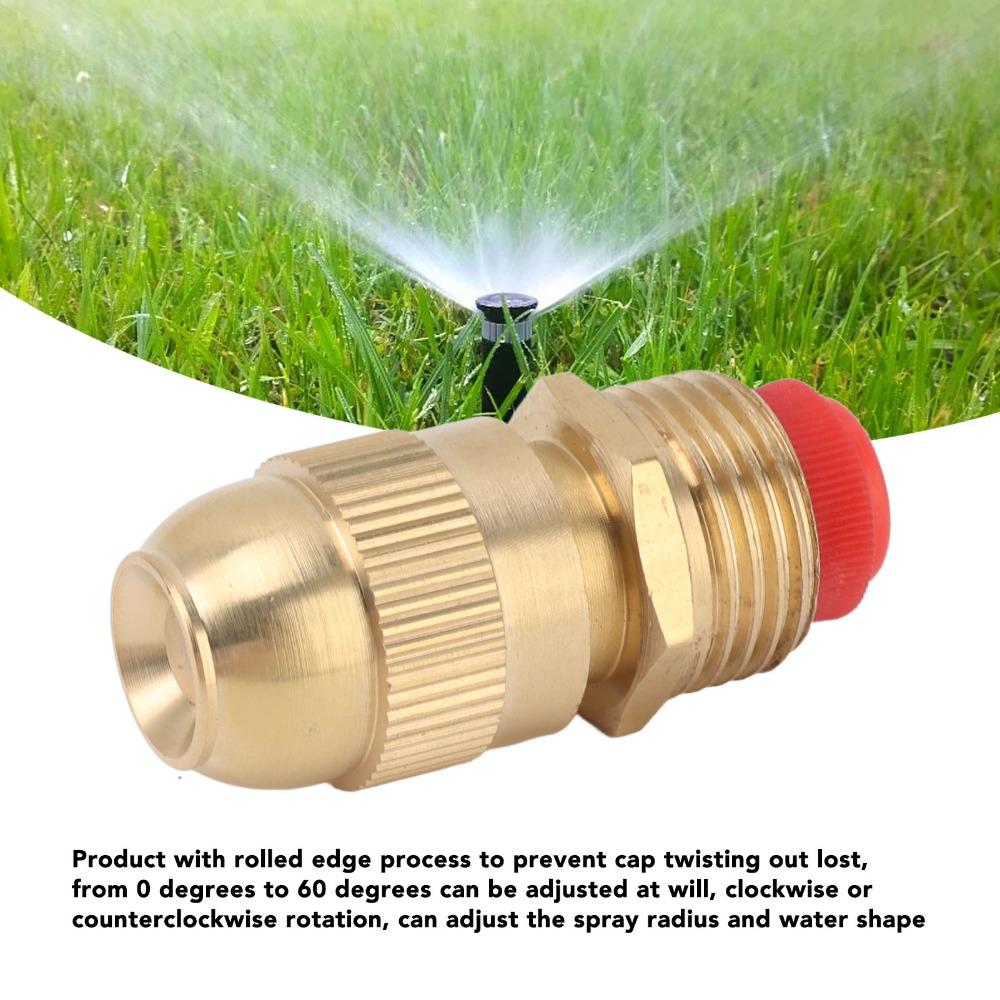 5PCS Brass Spray Nozzle Gold Irrigation Nozzle Durable Misting Nozzle  Fountain Atomization