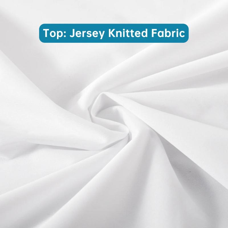 2 szt. Wodoodporna poszewka na poduszkę, Odporny na olej dzianinowy ochraniacz na poduszkę do spania na łóżku, Poszewka