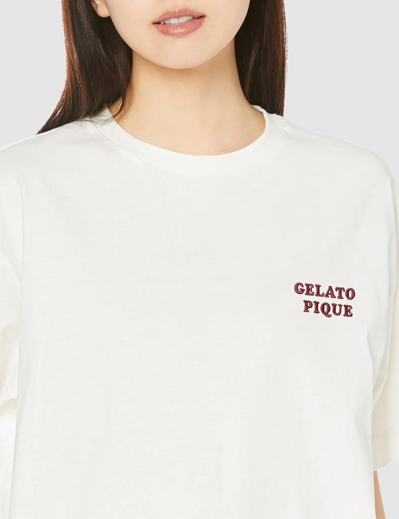Gelato Pique Back Print PWCT231326 Red F T-Shirt Women's