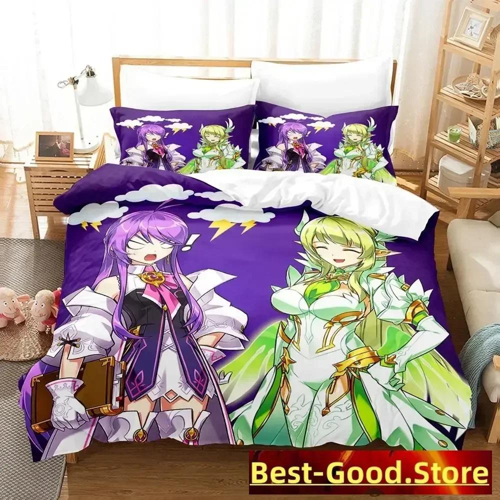 

Крутая игра Elsword Постельный набор Односпальный Полуторный Двуспальный Кинг-сайз Набор для кровати Взрослый Детский Спальня Комплекты пододеяльников Аниме Parure De Lit Кровать 70x133cm 2pcs