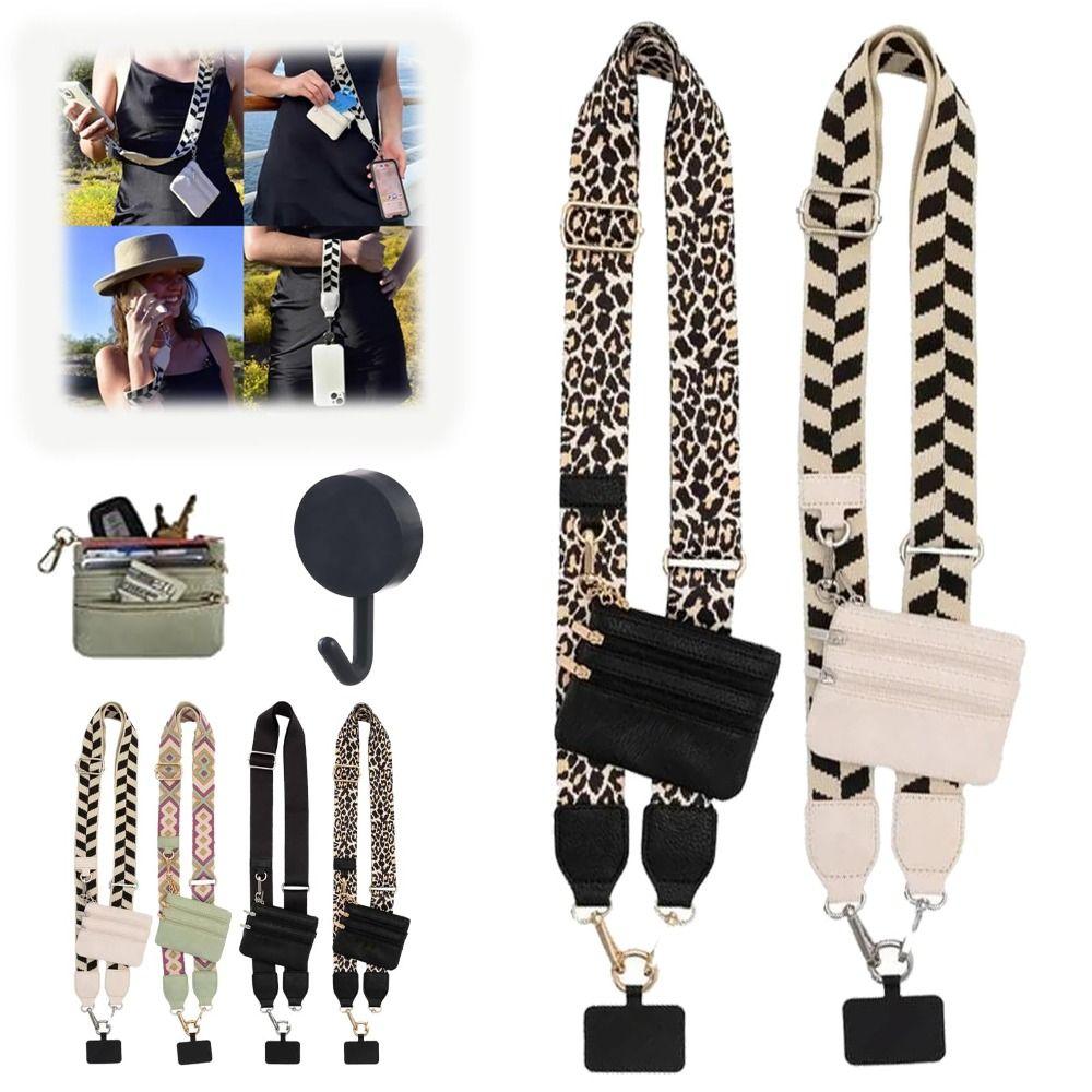 with Wallet Mobile Phone Strap With Zipper Pocket Phone Accessories Gifts Mobile Phone Organizer