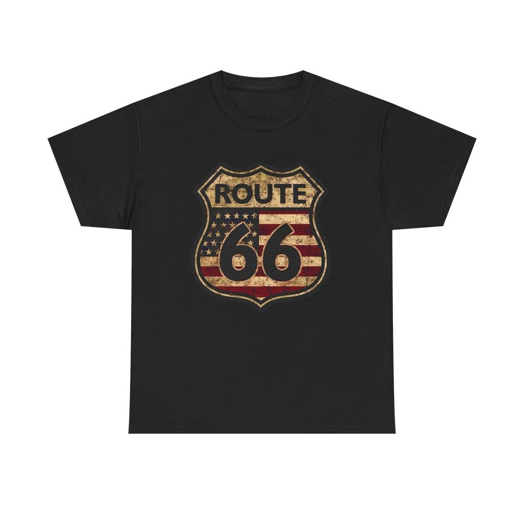 Route 66 Graphic T-Shirt Cotton Tee New Gift Vintage
