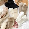 Women's Solid Color Over-the-Knee Socks - Trendy Autumn/Winter Japanese Style
