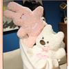 40-60cm Cartoon simulation puppy plush stuffed pillow cute lamb creative toy children's birthday gift doll sofa decoration