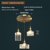 Japanese Retro Three-Head Glass Pendant Light for Restaurant, Cafe, Bar, or Home Entrance