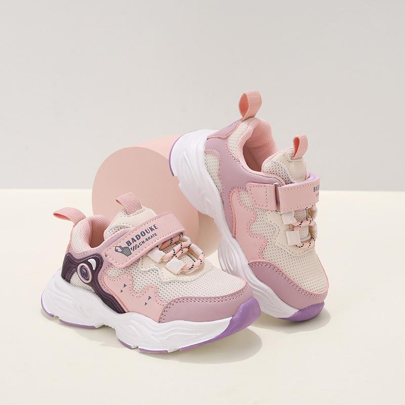 

Fashion Girls Shoes 2025 Autumn New Kids Sneaker Soft Soled Breathable Boys Mesh Shoes Simple Versatile Girls Casual Shoe 22insole14cm розовый
