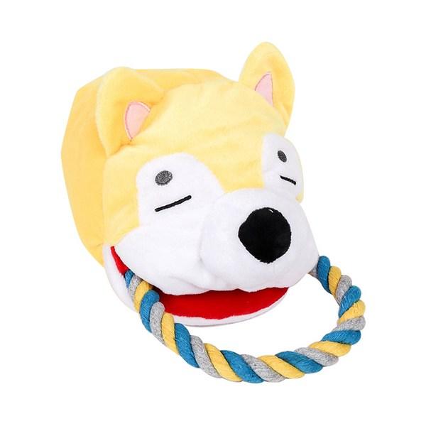 

Игрушка-буксир Dingdongpet 12см x 24см x 18см, желтый Сиба, 1 штука