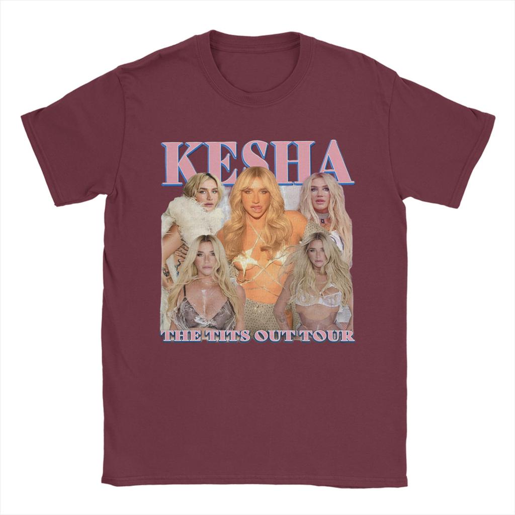 Kesha Tour Printed T Shirts for Unisex Women Pure Cotton Tee Shirt Clothing