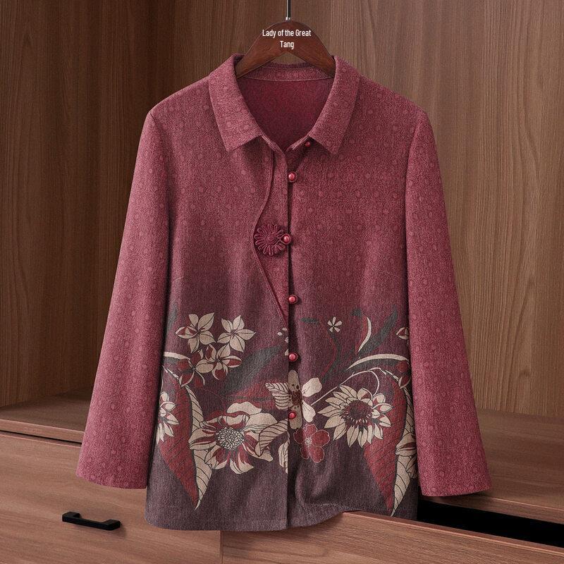 YUZHAOLIN Женская весенне-осенняя повседневная блузка с длинным рукавом XL