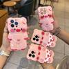 3D Little Bear & Pink Pig iPhone Case for 16, 15 Pro Max, 14/13 Models - Protective Cover
