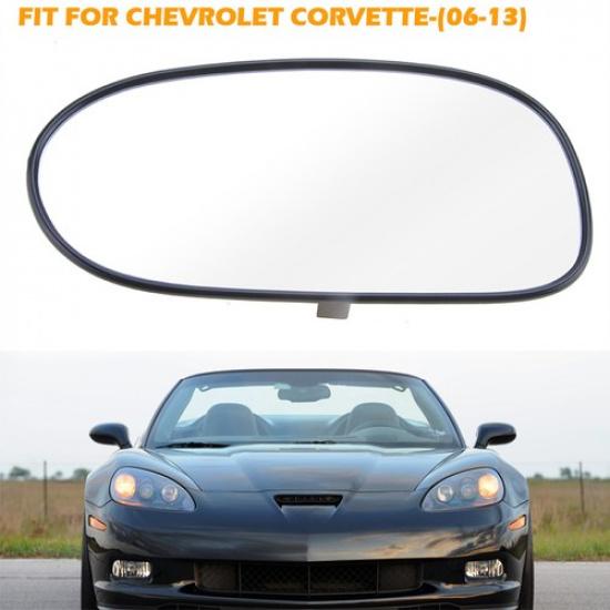 Fits Chevrolet Corvette 2005~13 Rearview Mirror Glass w/Backing Plate Left Side