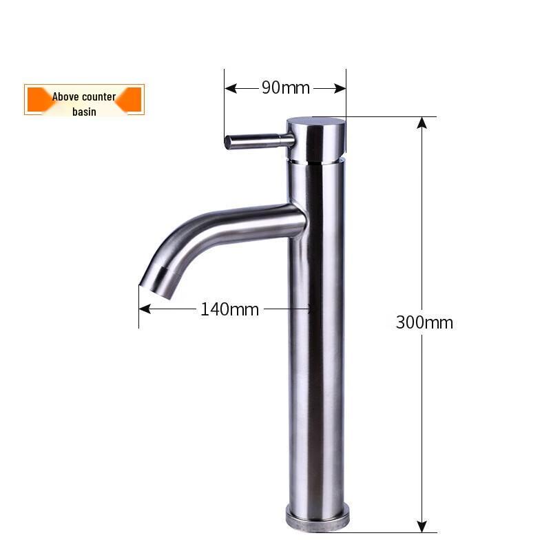 LiIong 304 Stainless Steel Basin Mixer Faucet