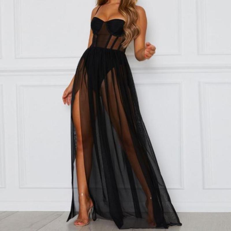 Terrific Night Dress Transparent Thin Captivating