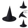 Black Oxford Cloth Wizard Hat For Halloween Costume Magical And Enchanting Witch Hat For Harry Potter Fans L)