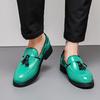 Fashion Italy Men Tassel Fashin Casual Shoes Autumn Leather Loafers Office Shoes for Men Driving Business Comfortable Slip On Shoes Men