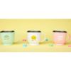 Edison Children's Friends Non-slip Stainless Steel One-Hand Cup 2-piece Set, Mint (dinosaur), White (duck), 1 Set