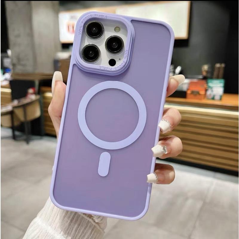 

Магнитное притяжение Подходит для Apple IPhone 16 Promax Матовый чехол для телефона Apple 15 Ощущение кожи 14 Защитный чехол iPhone 11 PROMAX