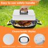 2Pcs Rectangular Cover Stainless Cheese Melt Lid Multipurpose Frying Pan Cover Barbecue Burgers Steak Pot Lids Steaming Cover