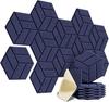 Hexagonal Soundproof Self-Adhesive Panels - Plastic-Sealed Packaging with Barcode Sticker