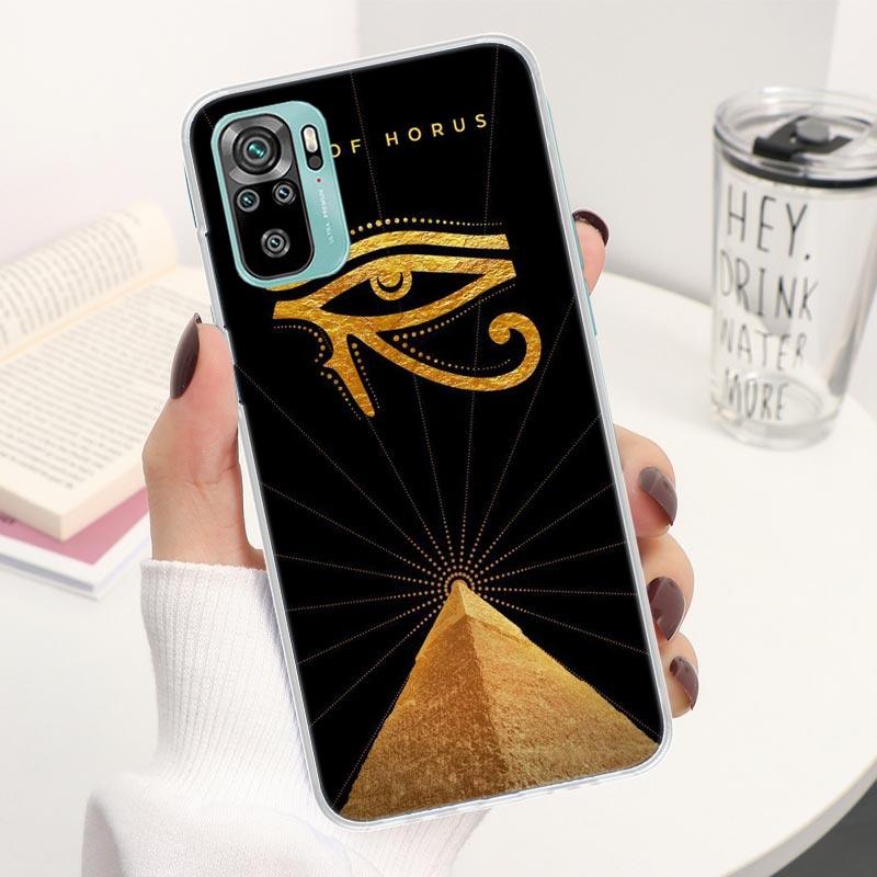 Egypt Nefertiti Anubis Ankh Coque Phone Case For Xiaomi Redmi Note 13 14 12S 12 11S 11T 11E Pro Plus 11 10 10S 4G 5G 14Pro Soft