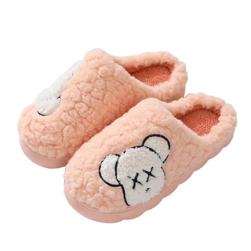 Winter cotton slippers home non-slip indoor thickened plush couple thick bottom home warm cotton mop