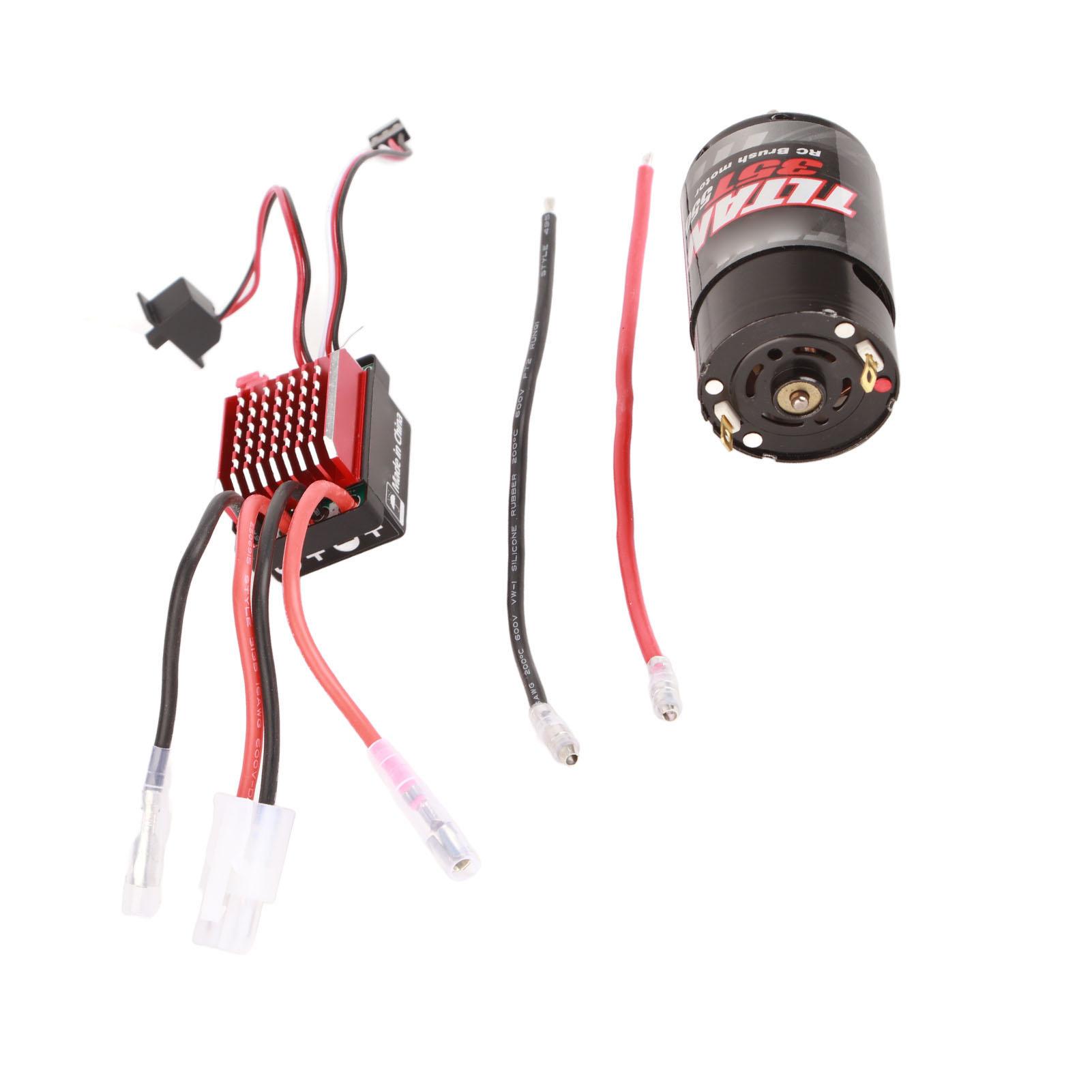 

550 Brushed Motor 360A Brushed Electronic Speed Controller ESC Fit for 1 10 RC Car 35T