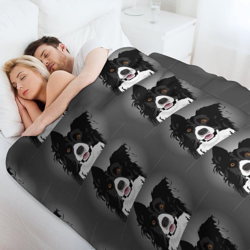 Border Collie Throw Blanket Versatile Cozy Throw Blanket for All Occasions