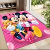 Mickey Minnie'S Sweet Moment Carpet Rug Soft Washable Antislip Home Living Room Sofa Mats Personalized Christmas Rug