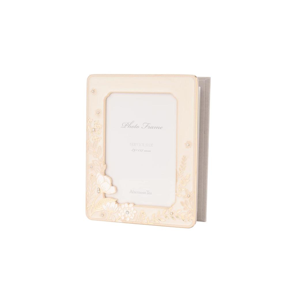Afternoon Tea Living Photo Frame GN04 Flower Album-Style Photo Frame, Ivory