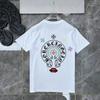D39 CHROME HEARTS 2026 Summer New High Quality Cotton Round Neck Loose Large Size Men's and Women's T-shirt Couple T-shirt