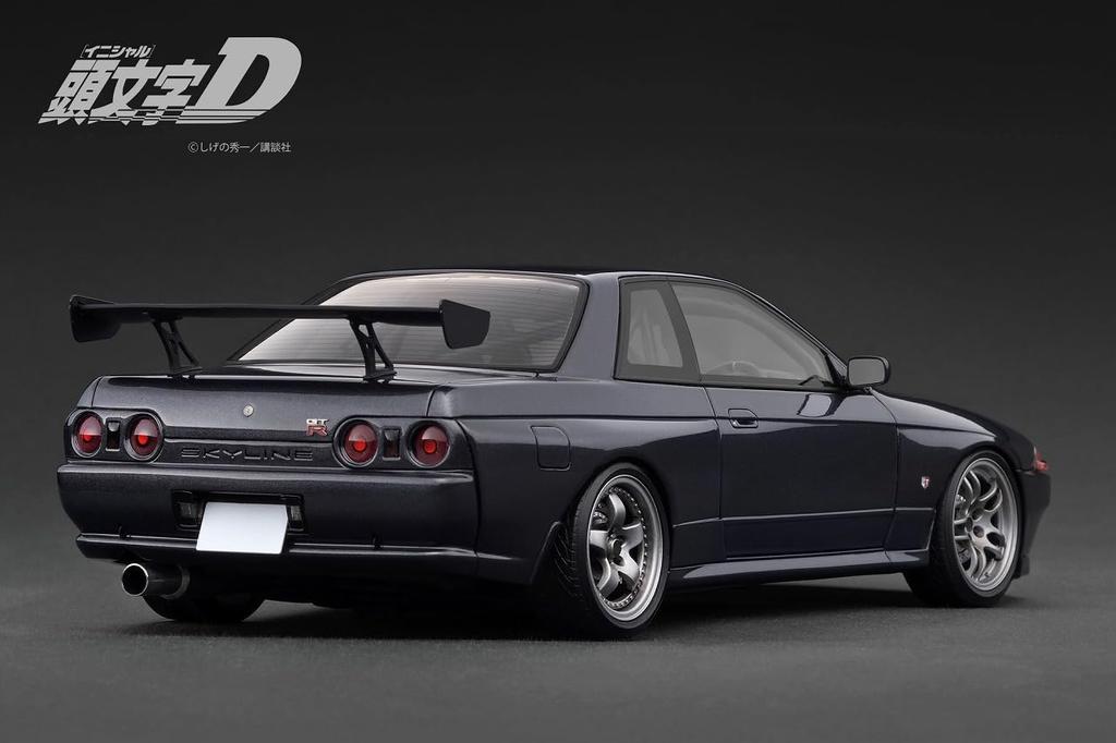 Zündmodell Maßstab INITIAL D Nissan Skyline Gun Metallic Fertigprodukt IG3545 TK.Company 1/18 GT-R (BNR32)