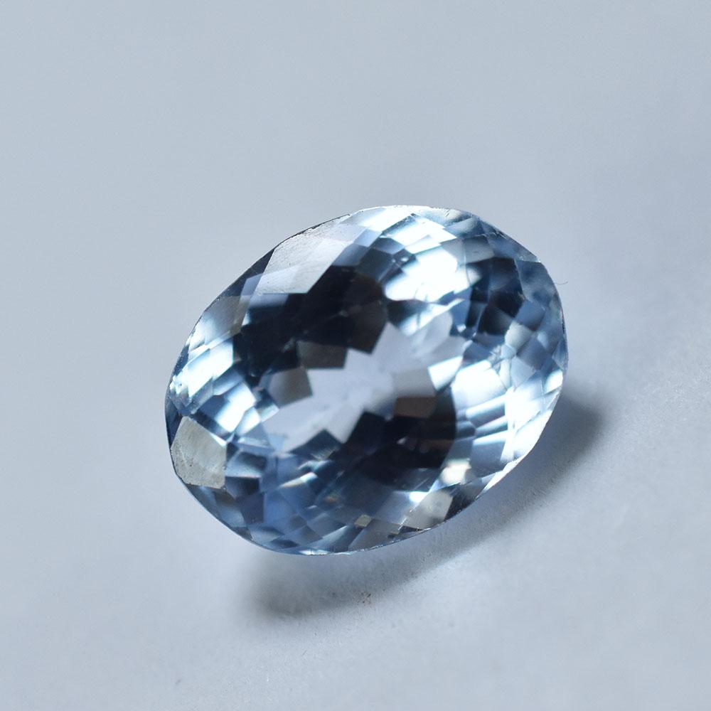 Natural Blue Sapphire Loose Gemstone Extremely Lite 9.7 Ct Oval Cut September Birthday Birthstone