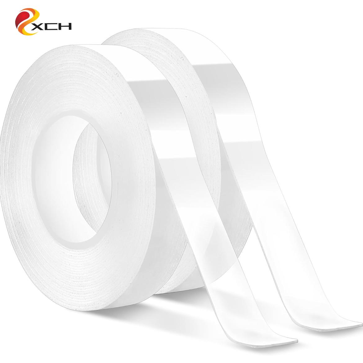 Nano Removable Double Sided Tape Strips Transparent Gel Tape (Transparent,33m&20 mm) прозрачный